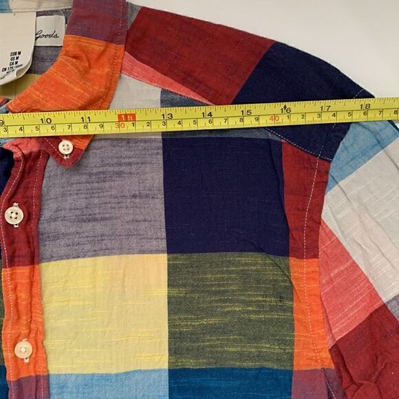 LOGG Cotton Multicolor Plaid Men’s Shirt Size M - Picture 3 of 11